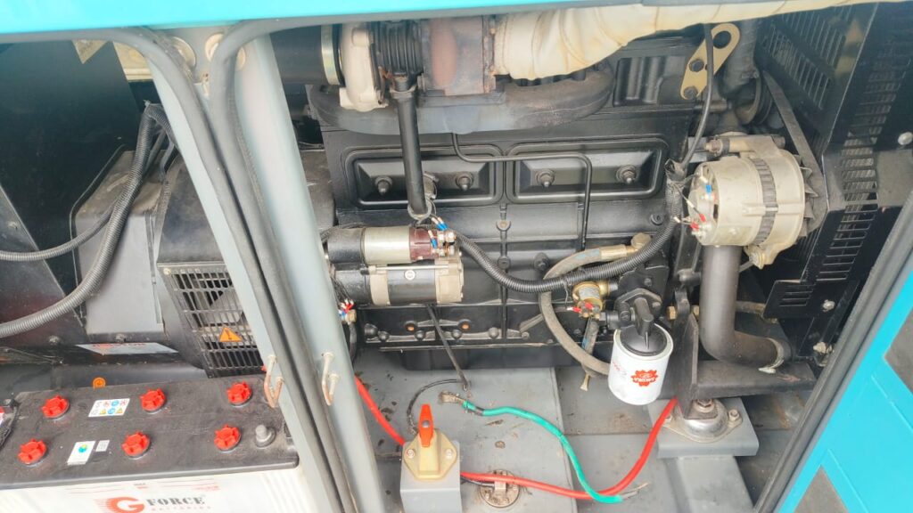 service genset samarinda 65 kVA Starter dan Alternator