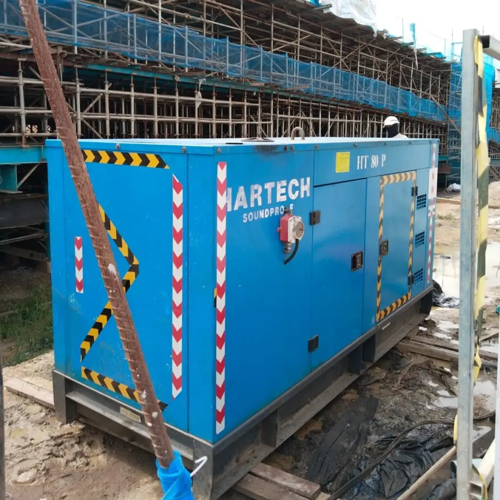 Unit sewa genset IKN 80 kVA mesin Perkins dengan generator Stamford