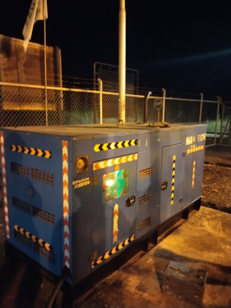 genset perkins 80 kva untuk sewa genset muara badak di area fasilitas gas