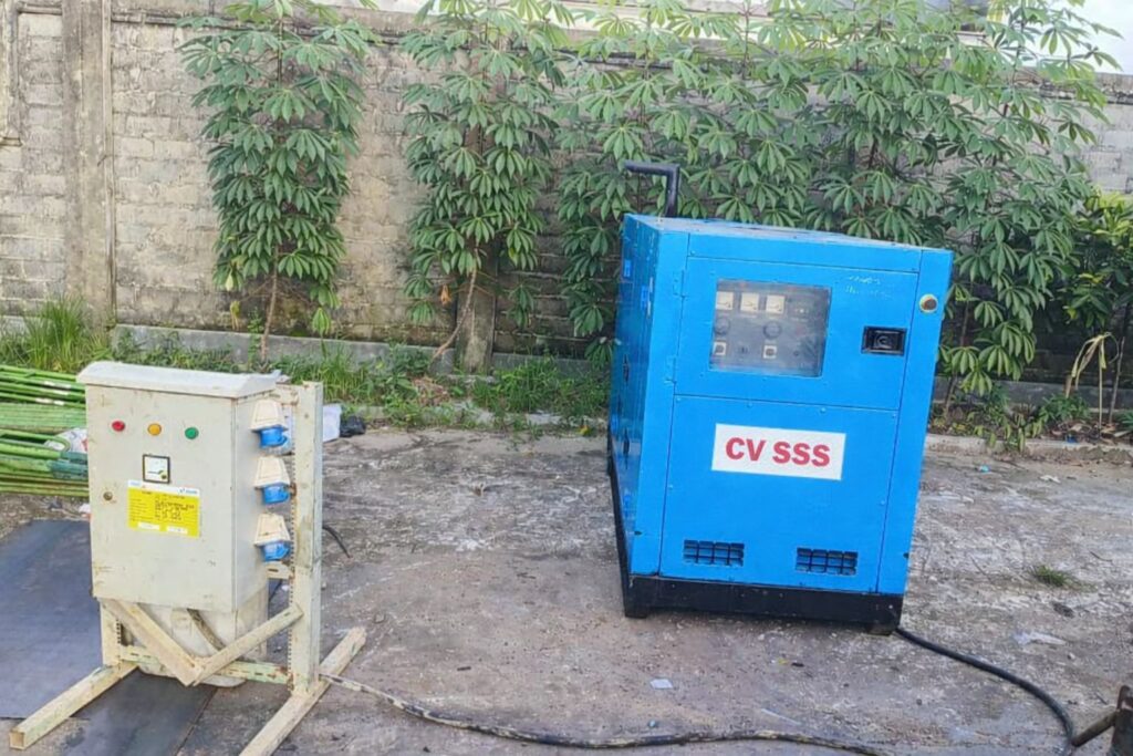 Genset untuk layanan sewa genset proyek konstruksi,industri, dan event